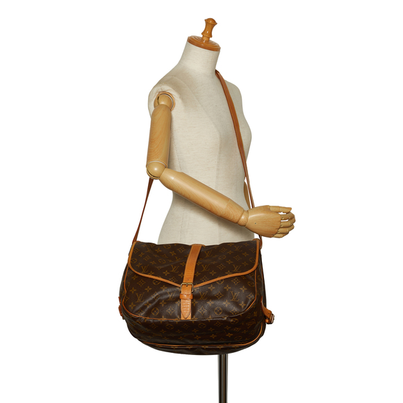 LOUIS VUITTON Monogram Saumur 35 Crossbody Bag - Picture 13 of 13
